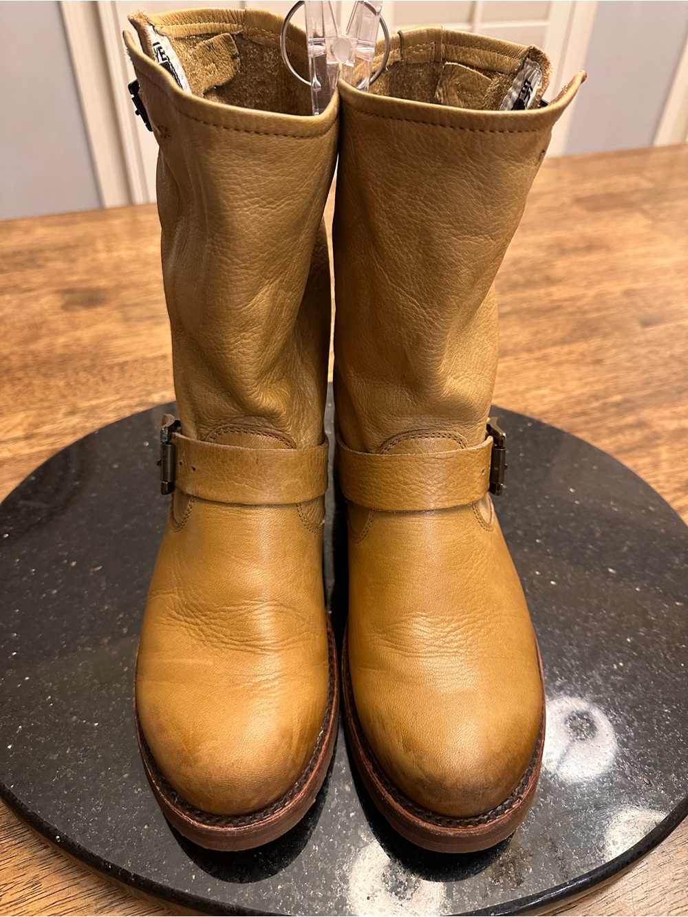 Frye Veronica Short with Buckle Mid-Calf Slouchy Boots - Picture 5 of 9